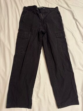 RSQ Black Cargo Pants with Side Flap Pockets